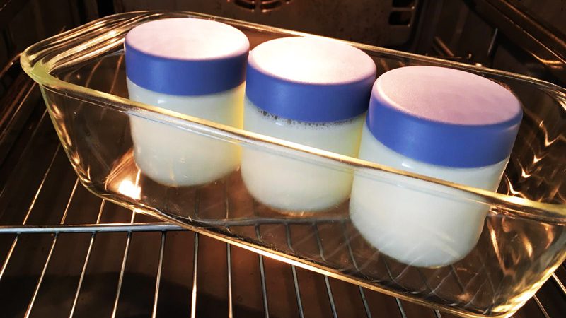 Backofen als elektrischer Joghurtbereiter